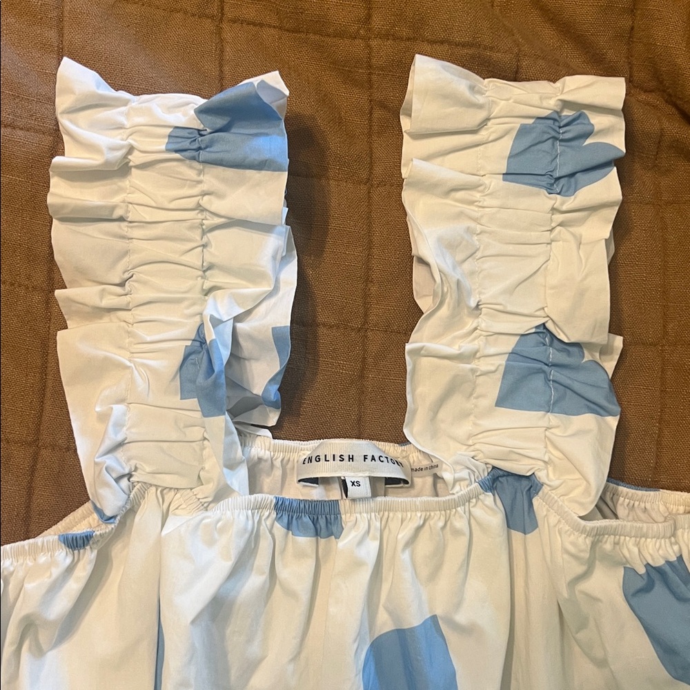 English Factory Heart Shaped Ruffled Strap Top - Picture 7 of 7